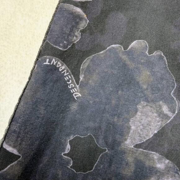 Descendant of Thieves Floral Long Sleeve Button Down Shirt Size Ash Black Size L - Picture 5 of 12